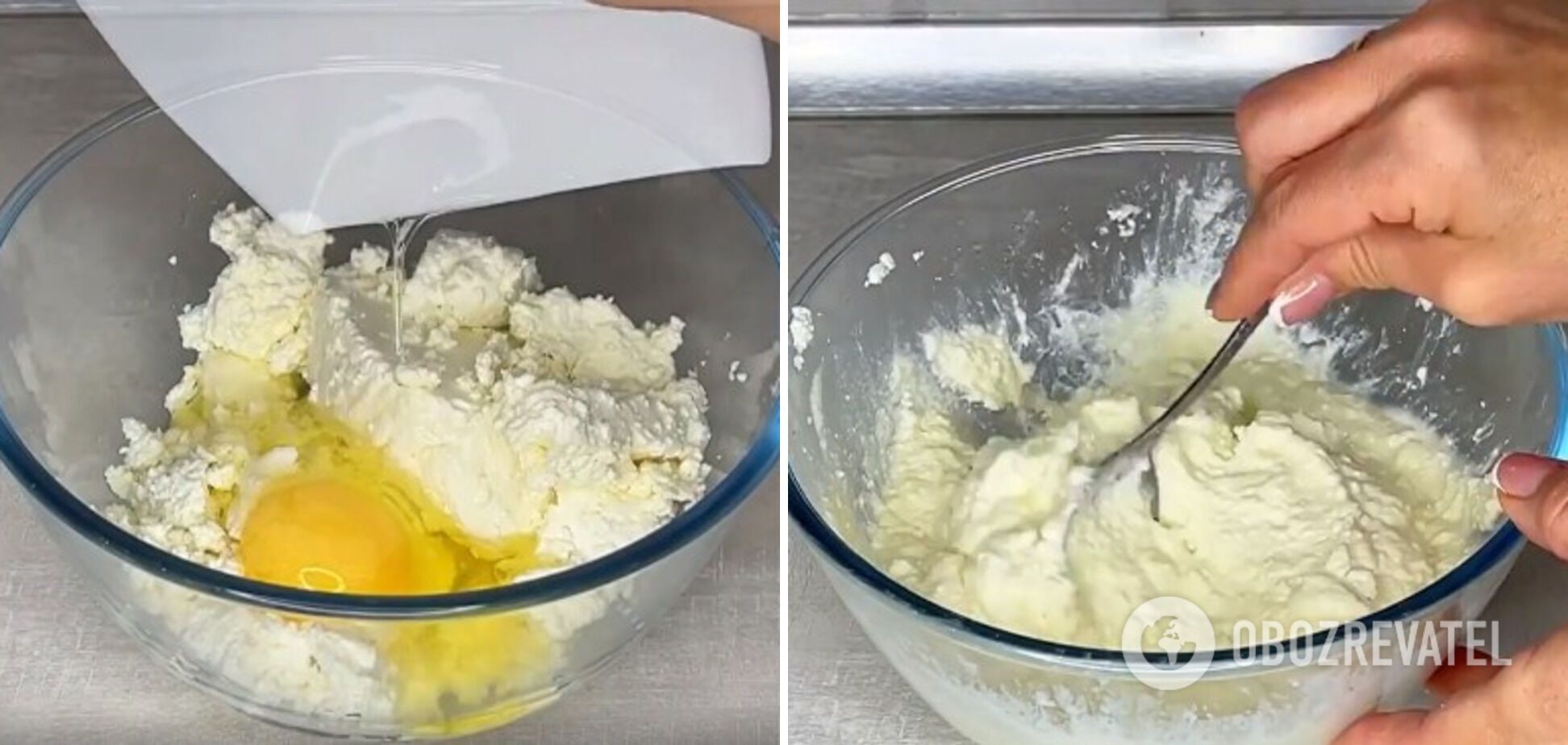 Cottage cheese filling.