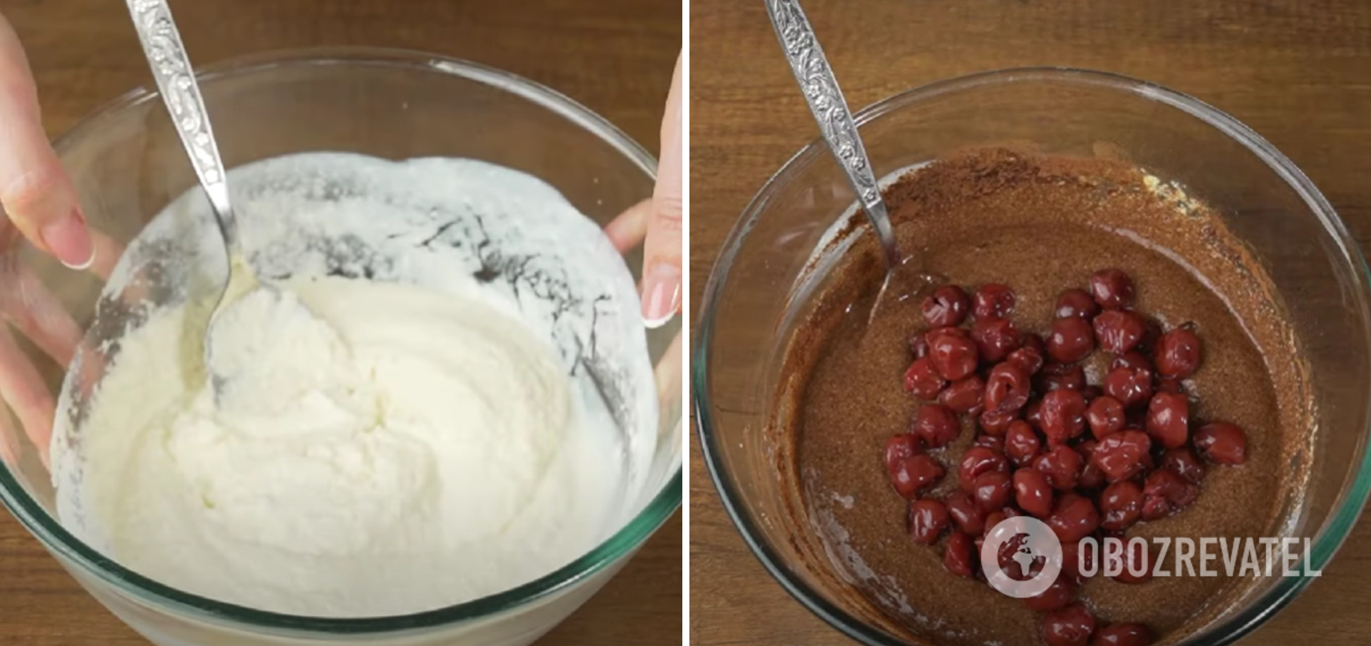 Kefir dough for semolina cake