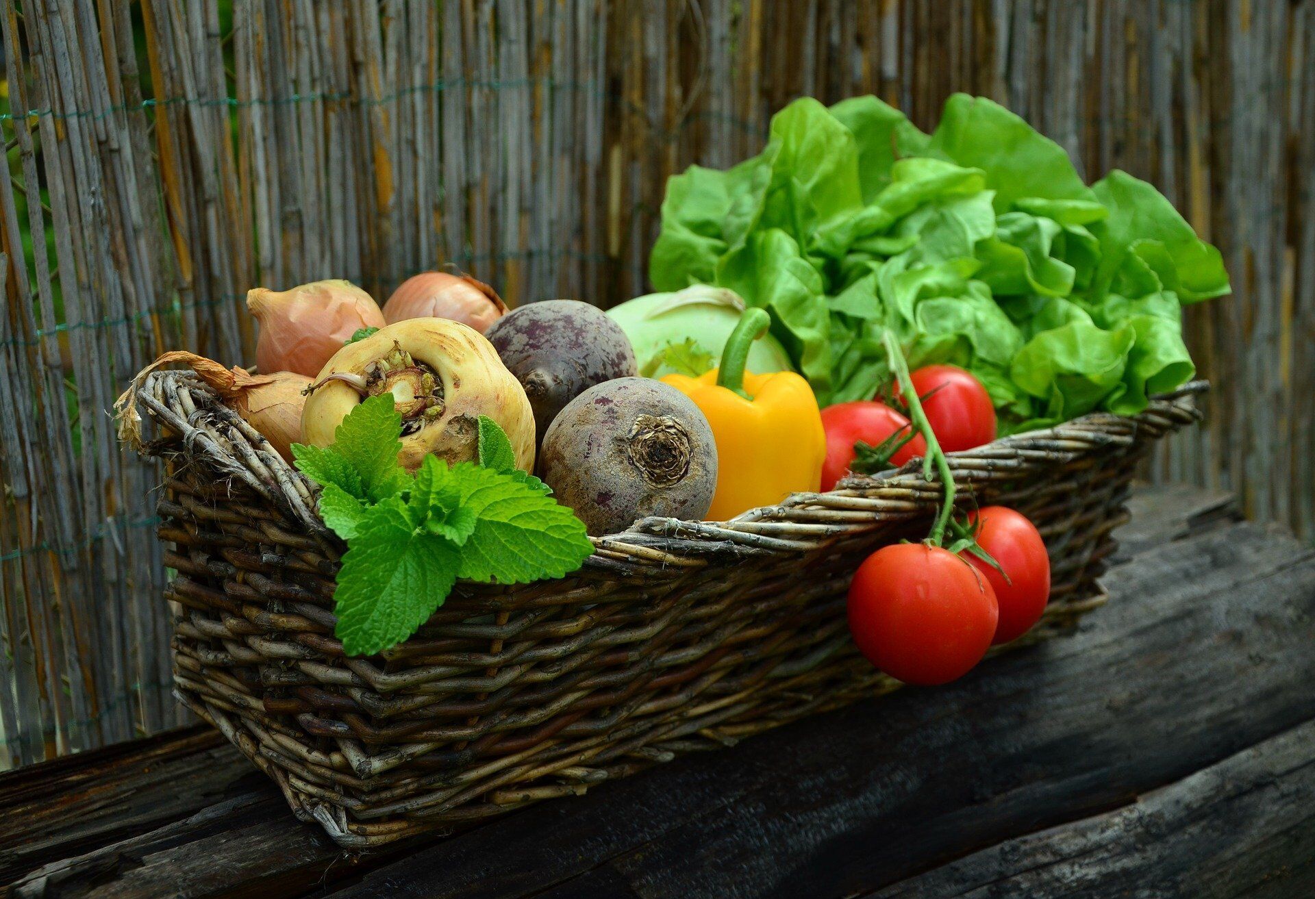 Fresh vegetables.