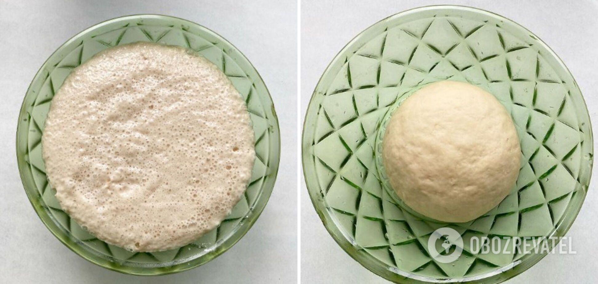 Water-based dough.