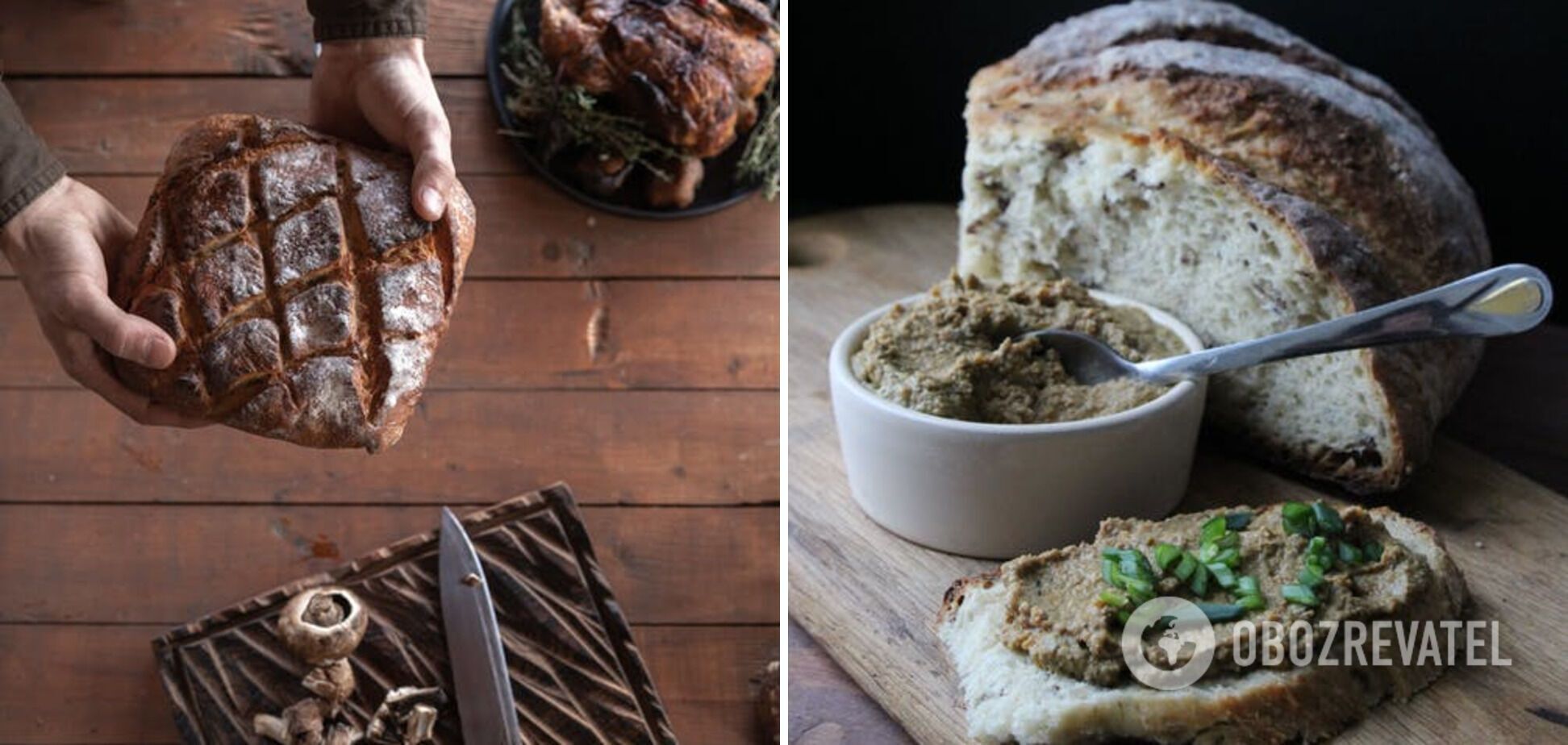 Sandwiches with homemade bran bread