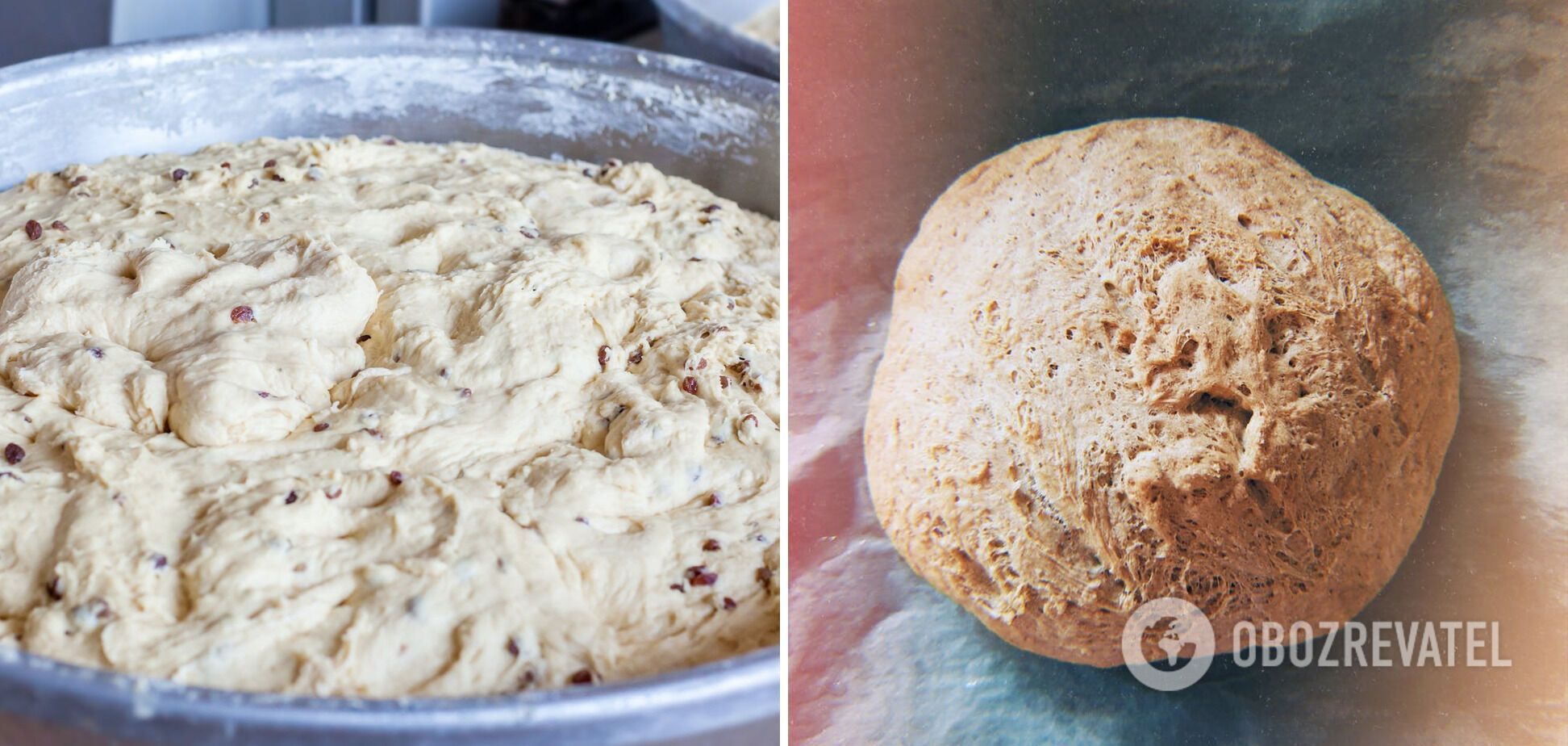 Mixed dough for baking