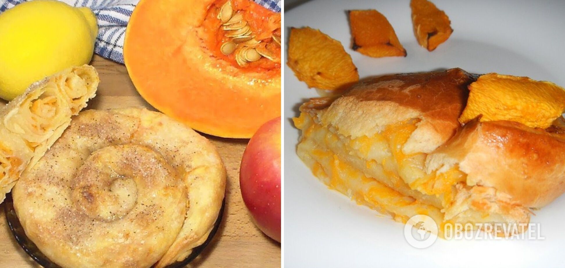 Vertuta with pumpkin filling