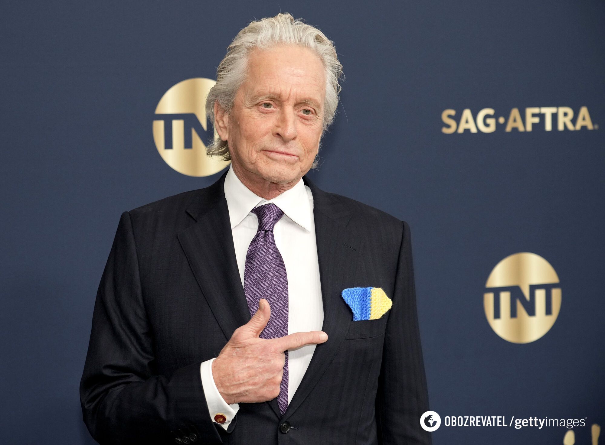 Michael Douglas, the star of ''Basic Instinct,'' unexpectedly came to Ukraine. Photo