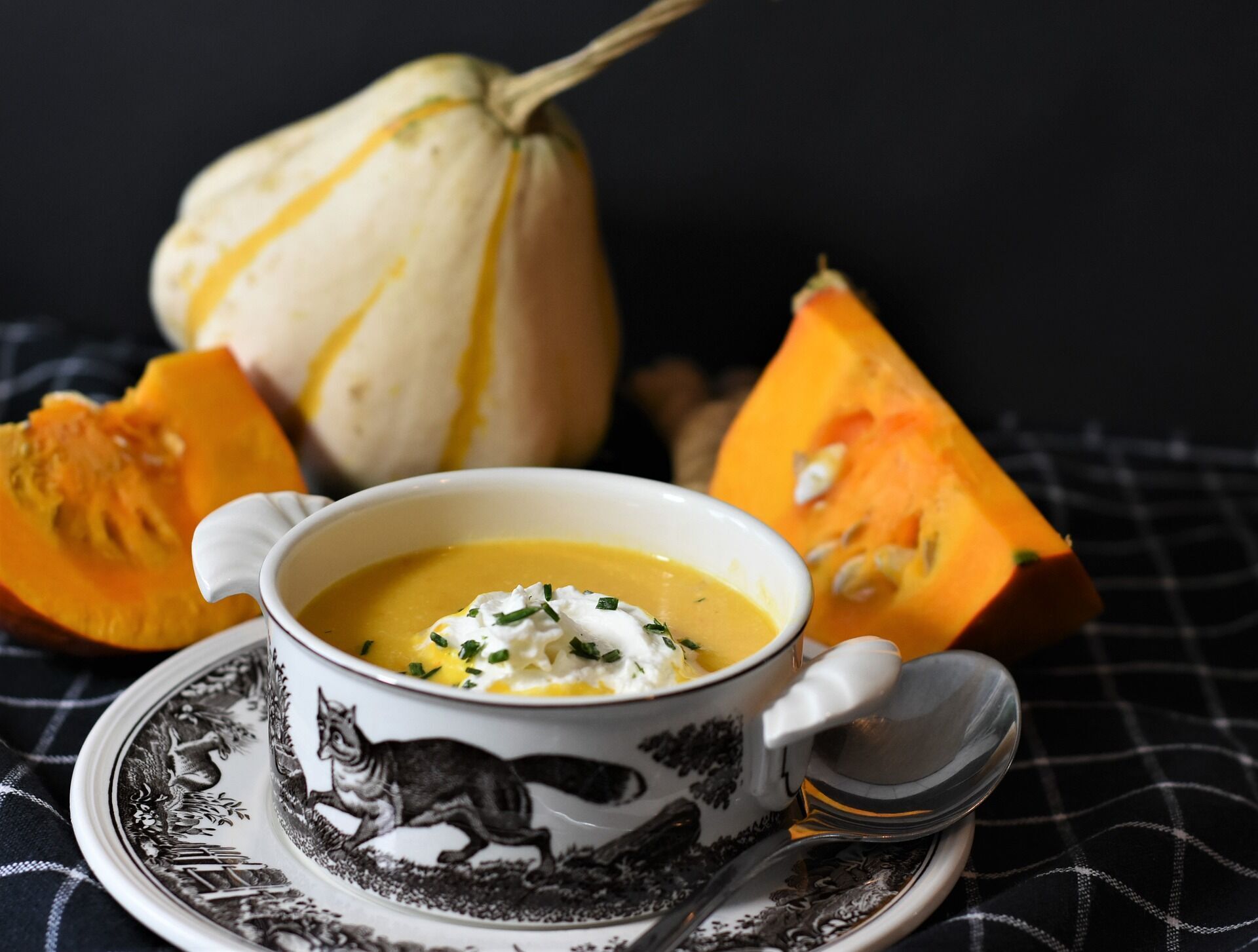 Healthy pumpkin soup