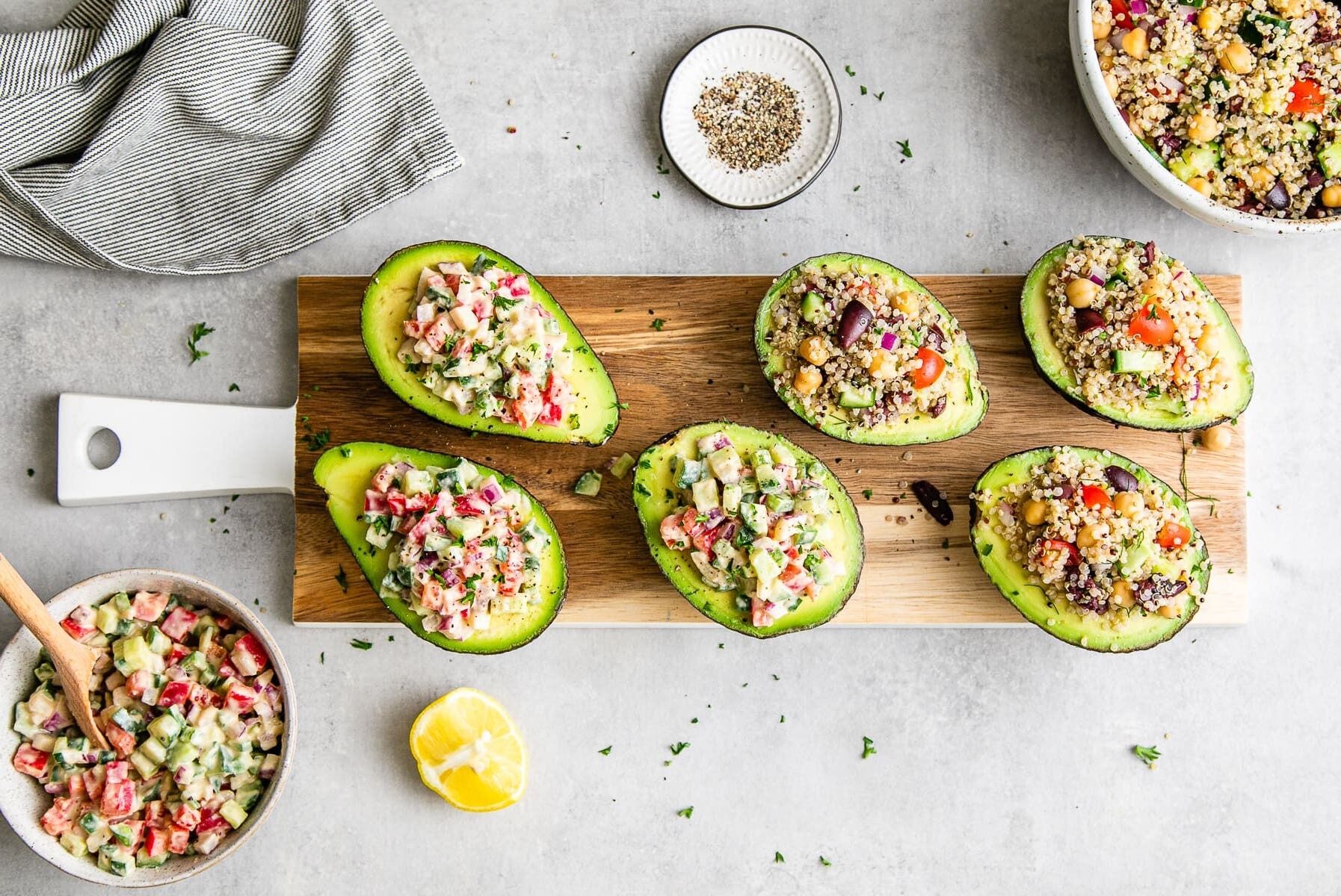 stuffed avocados