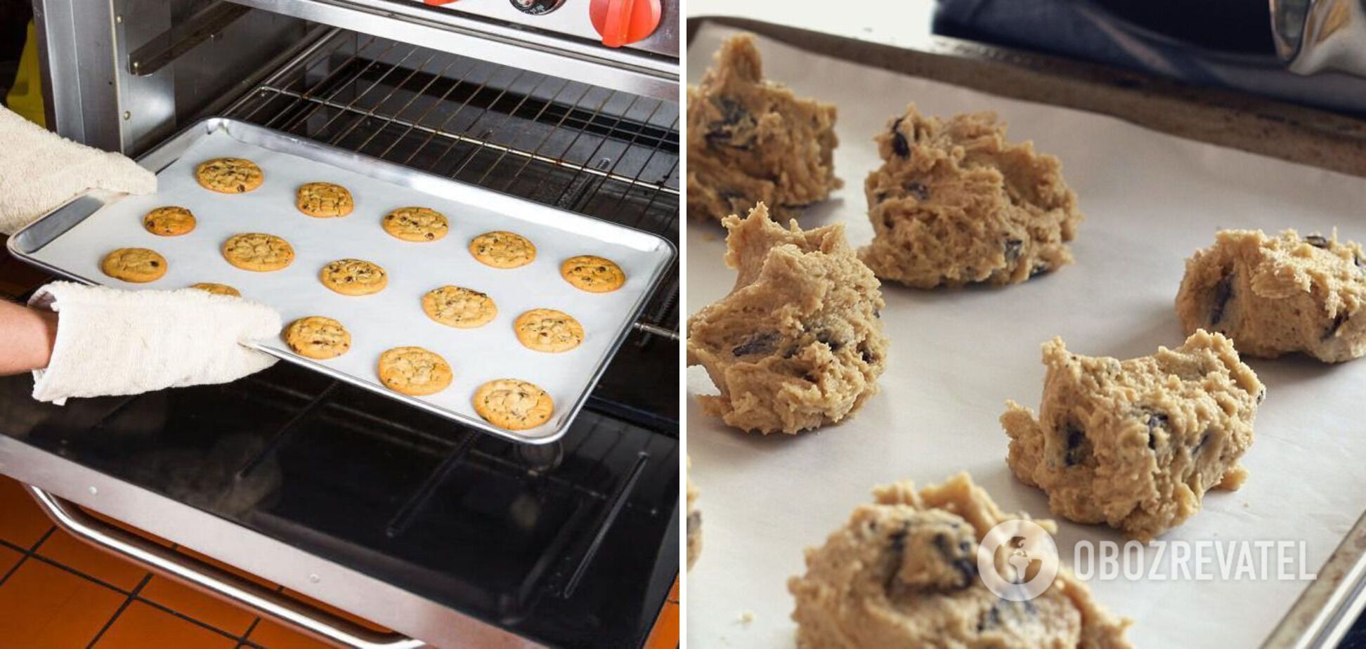 Baking cookies on plain paper