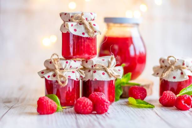 Raspberry jam for winter