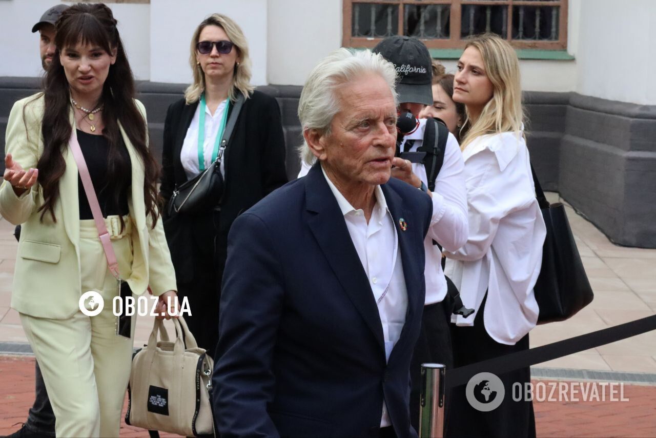 ''Kyiv is older than Moscow'': it became known what impressed Michael Douglas in Ukraine. Photo.