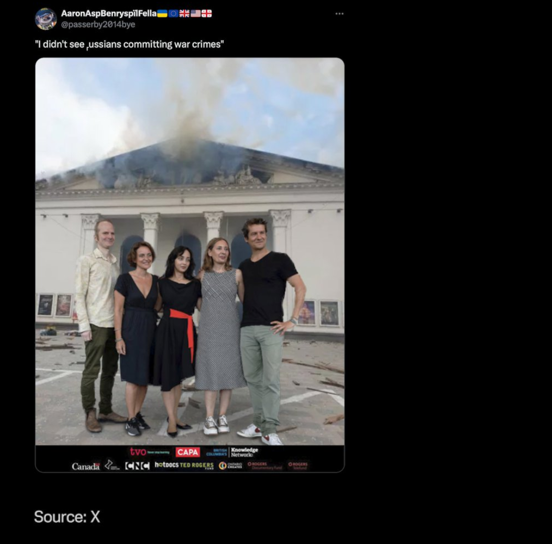 ''I didn't see Russians committing war crimes'': Ukrainians stirred up social media with their response to the propaganda film Russians at War. Photo