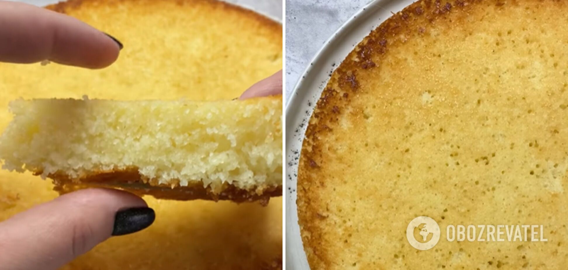 Recipe for flour-free semolina cake with kefir.