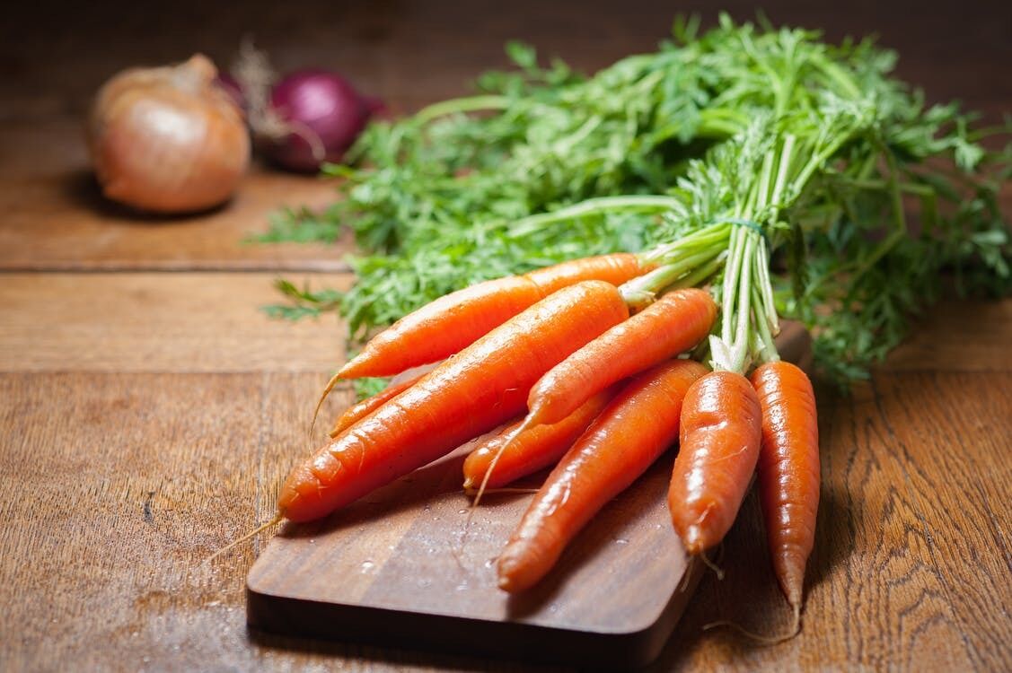 Carrots for the roast.