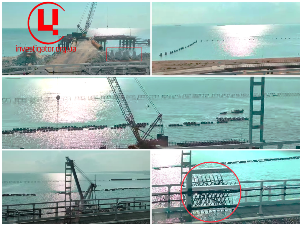 ''Hedgehogs'' in the sea, air defense and electronic warfare traps: the network revealed how the occupiers are trying to protect the Crimean bridge