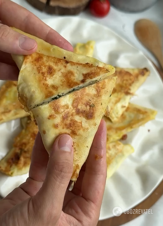 Elementary pita envelopes: cooked in 5 minutes at most