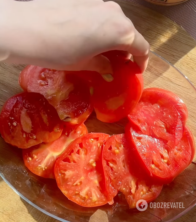 Tomatoes for the dish