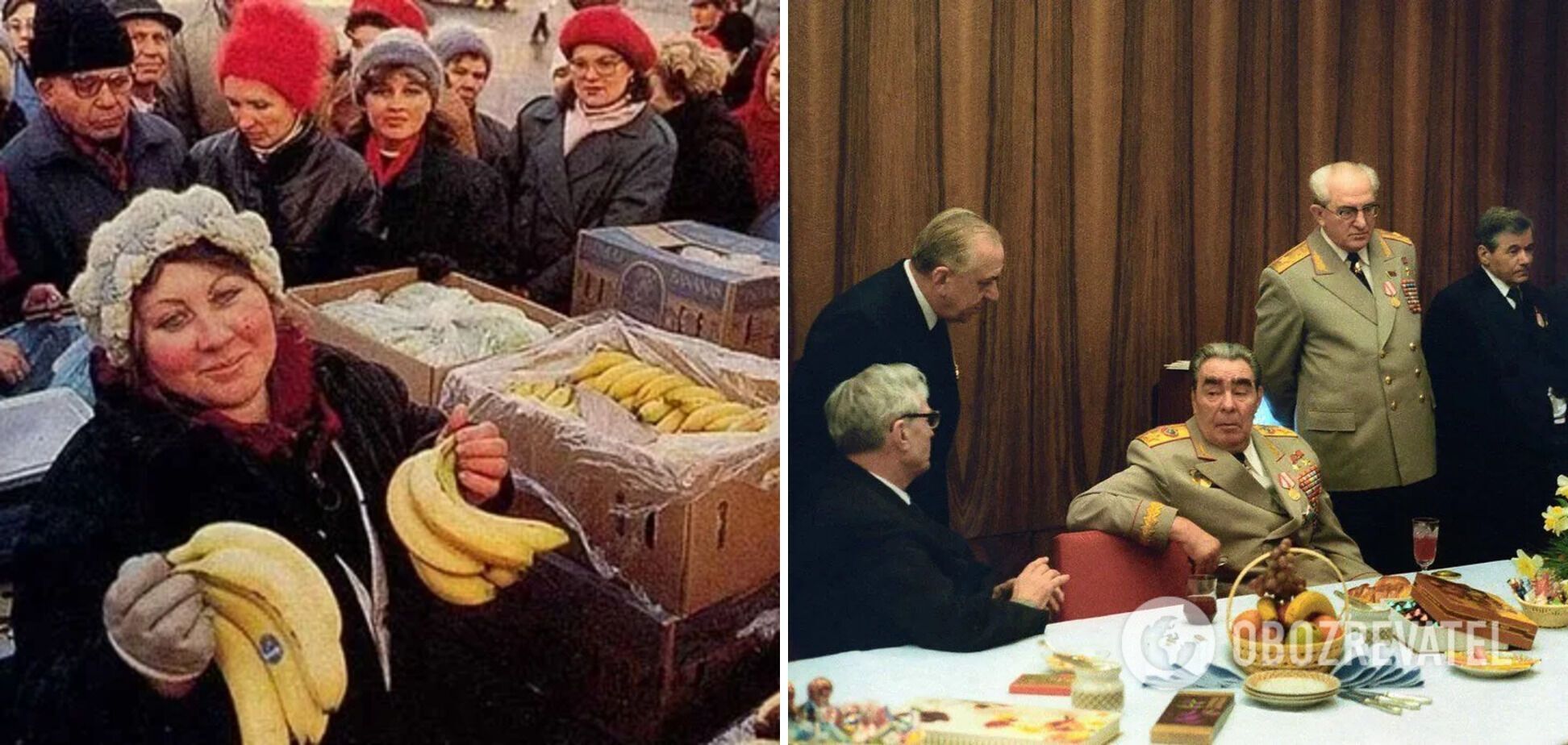 Banana queues and the USSR nomenklatura table.