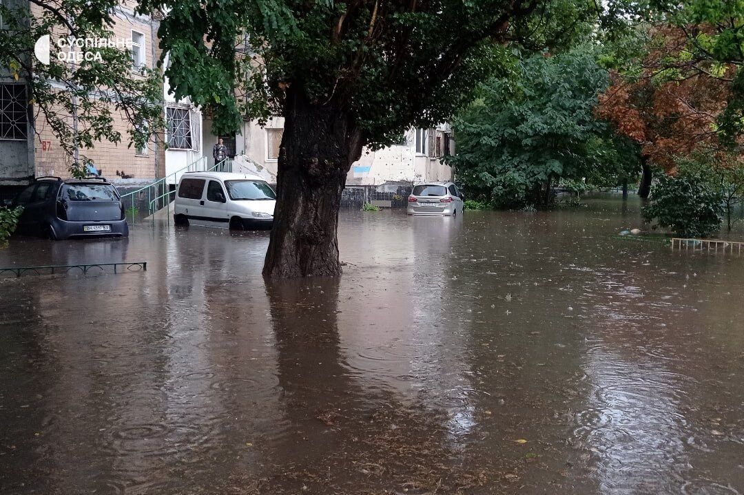 Odesa suffered from heavy rainfall