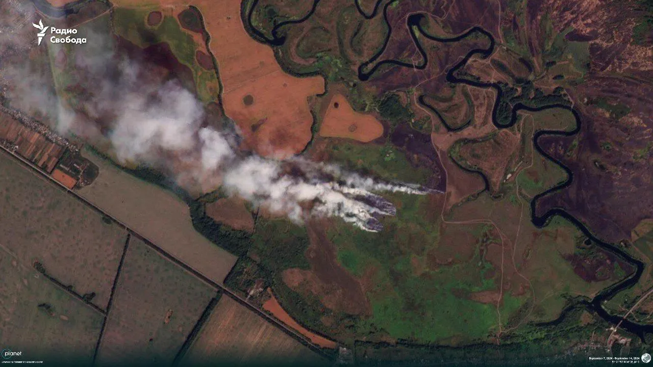 Russia's counteroffensive in Kursk region shown on satellite photos