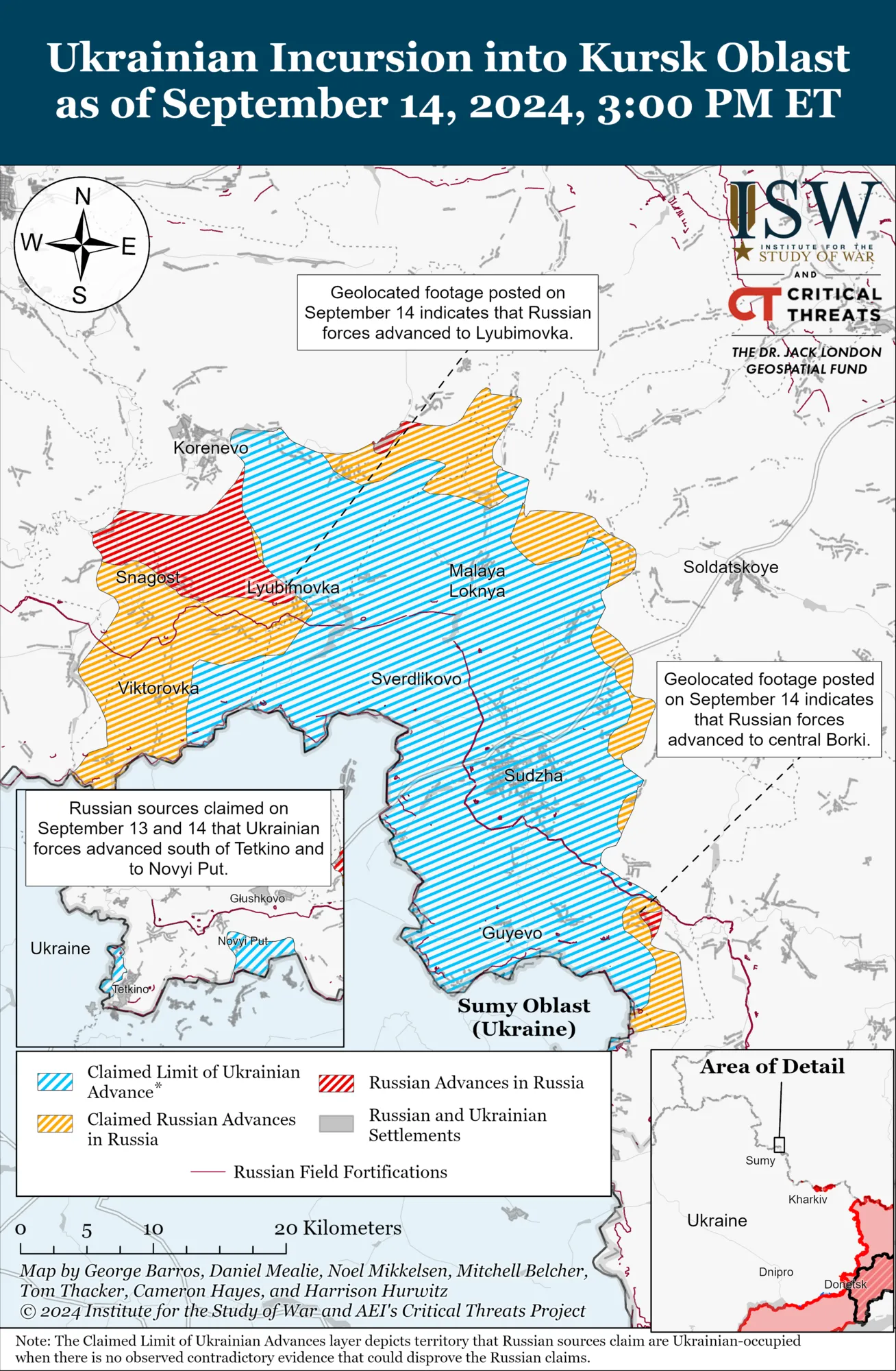 Russia's counteroffensive in Kursk region shown on satellite photos