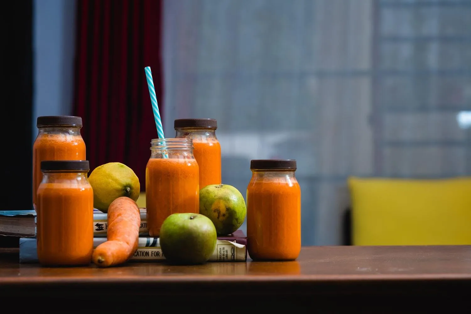 Carrot and fruit smoothies are a valuable source of vitamins