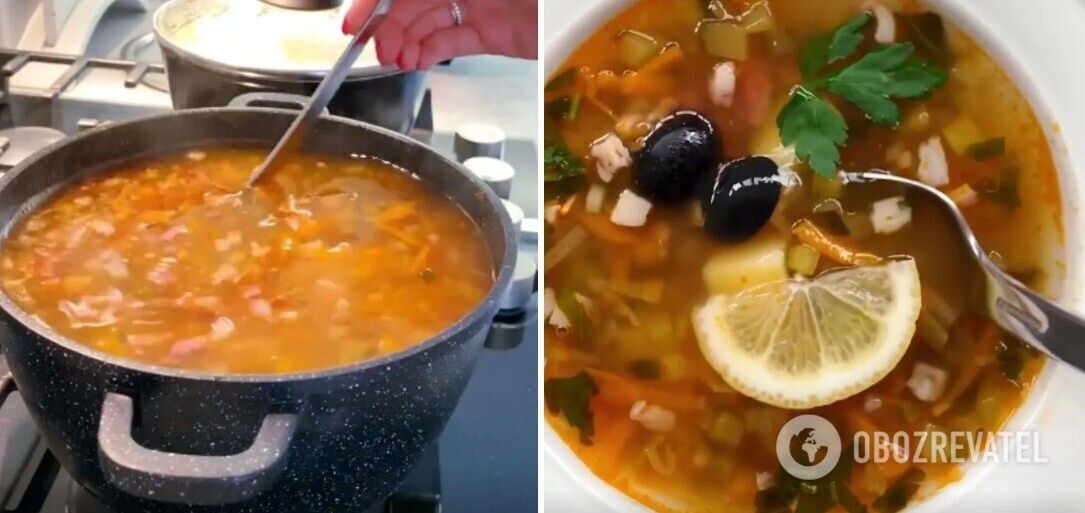 How to cook a delicious rich solyanka