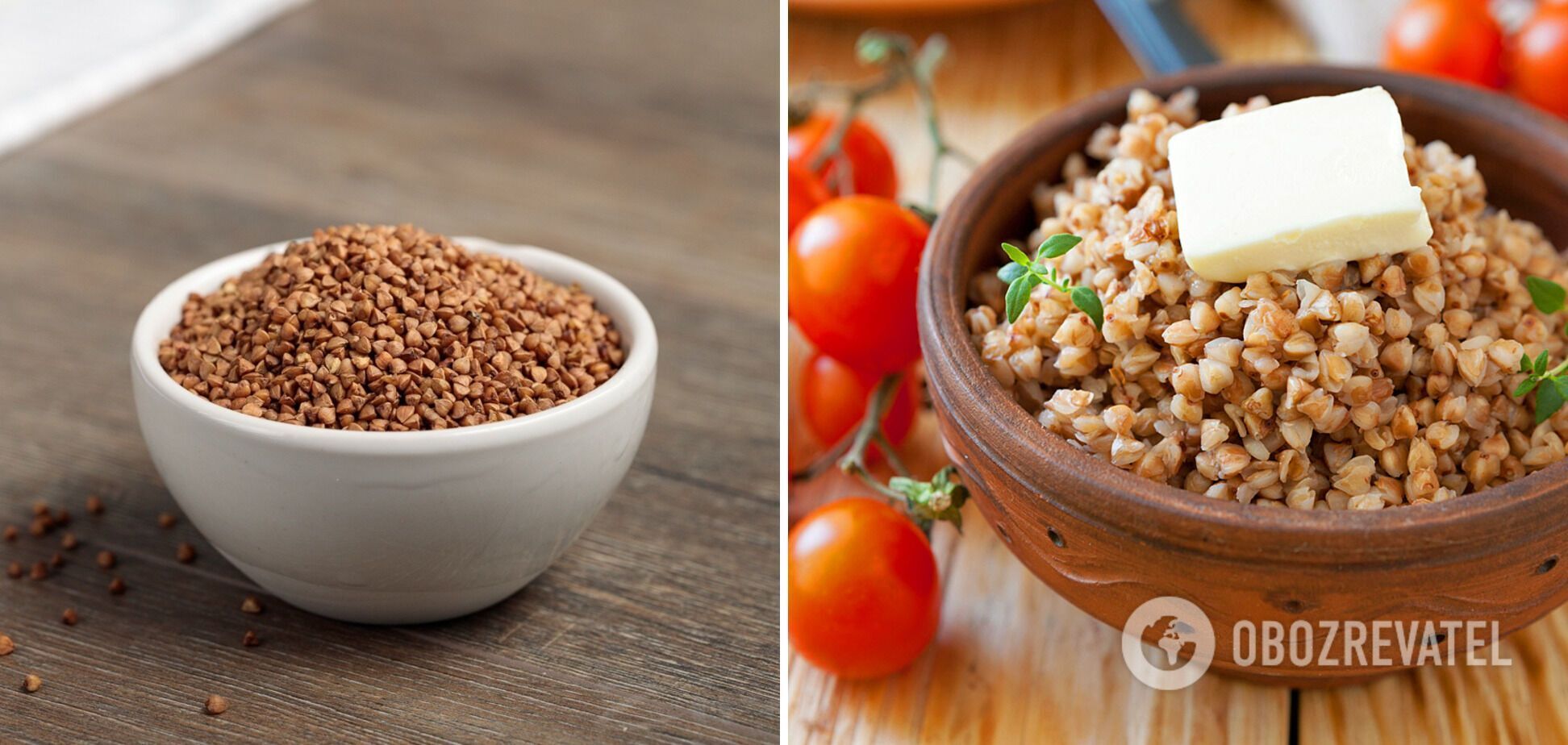 Buckwheat groats with butter