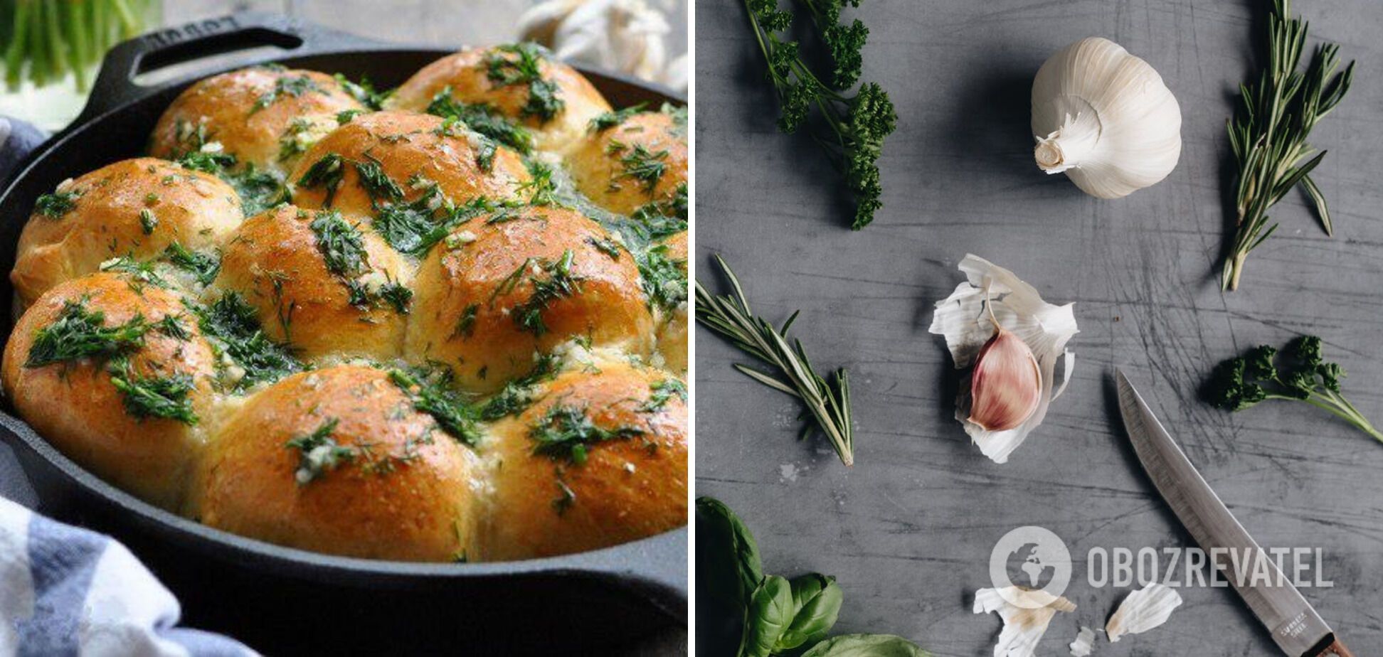 Garlic donuts for borscht