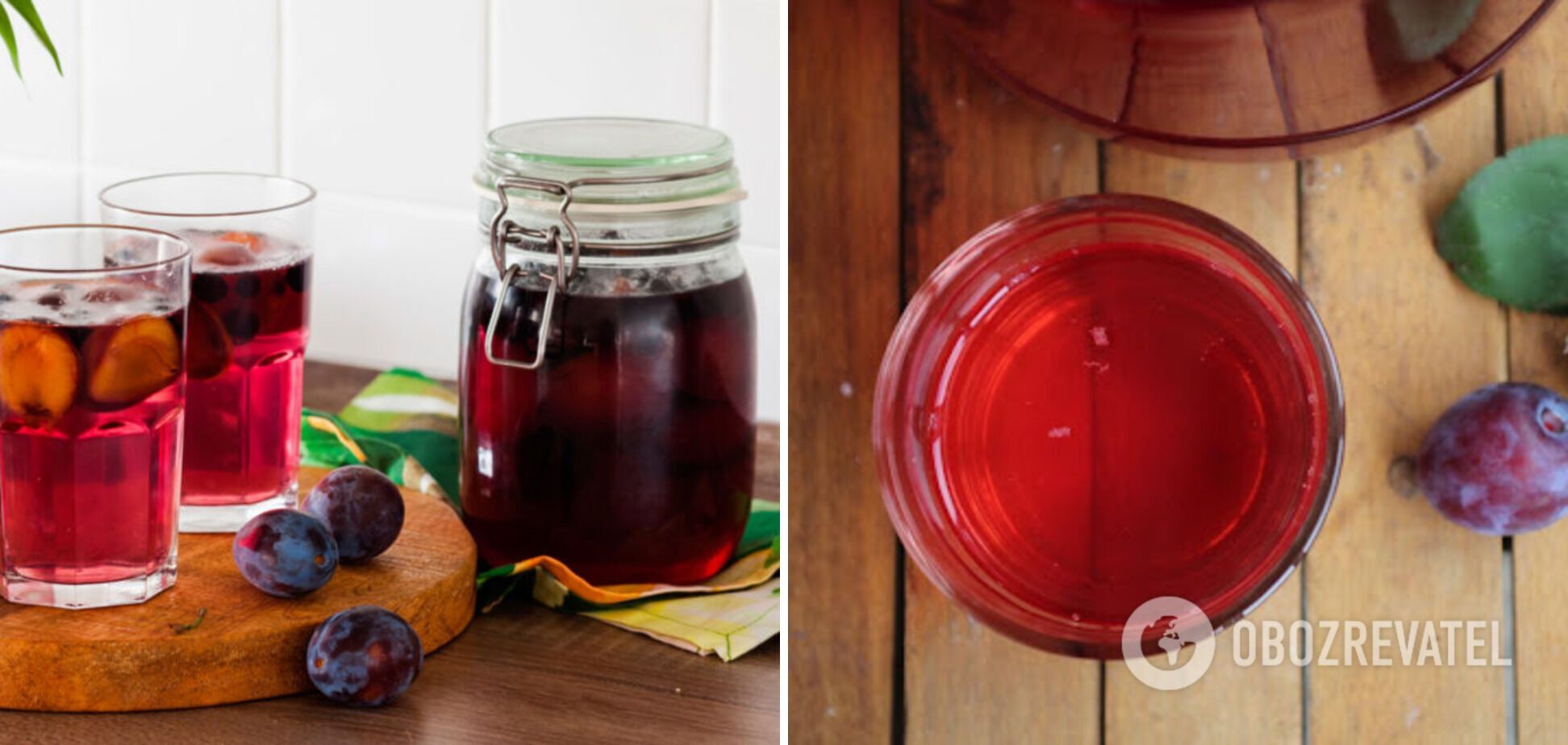 Sugar-free plum compote