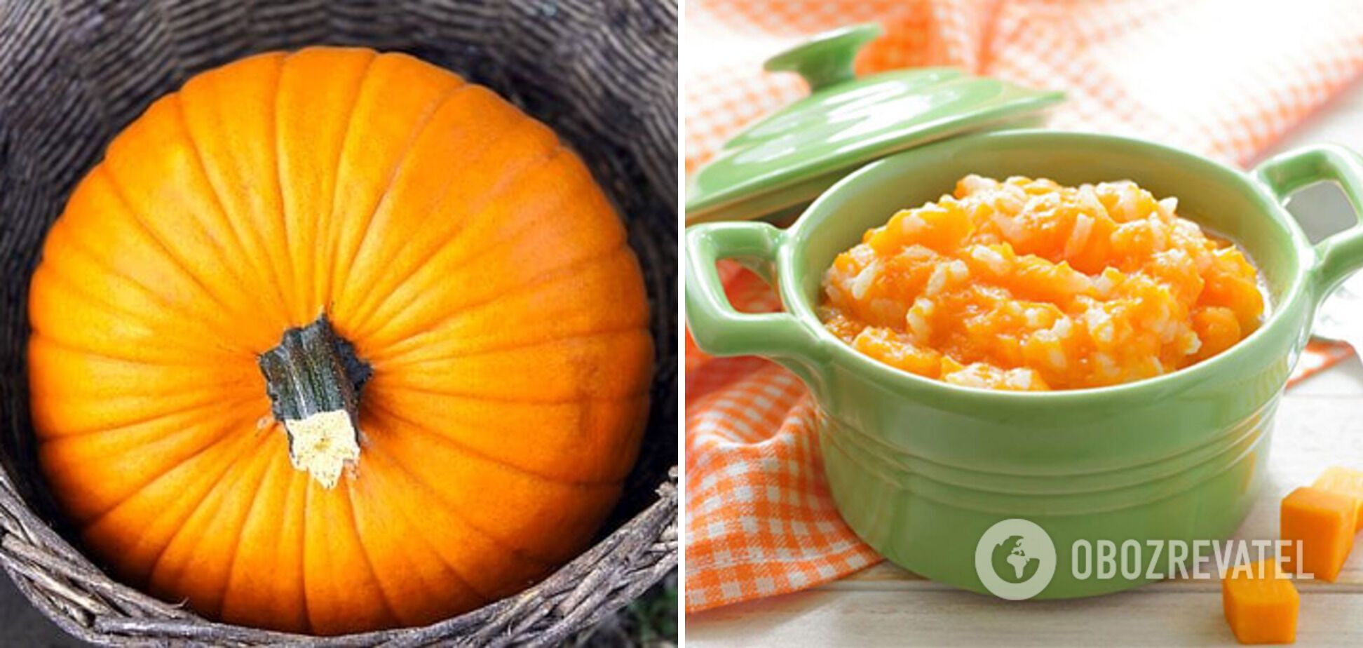 Pumpkin porridge with milk