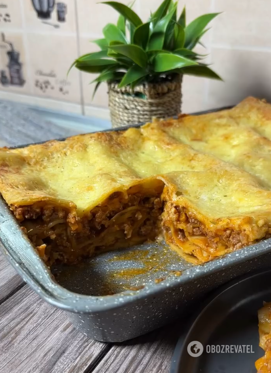 Hearty lasagna with minced meat in minutes: how to cook the perfect dish for lunch