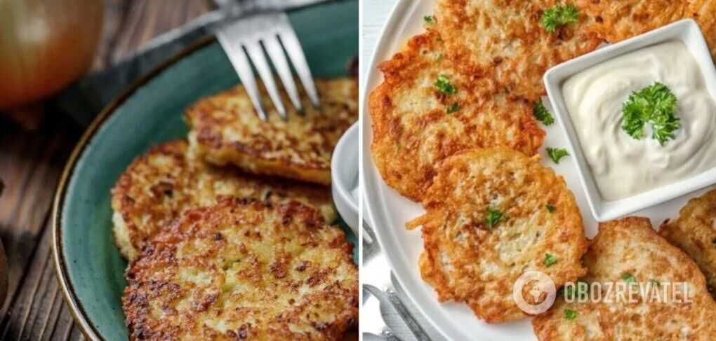 Homemade potato pancakes