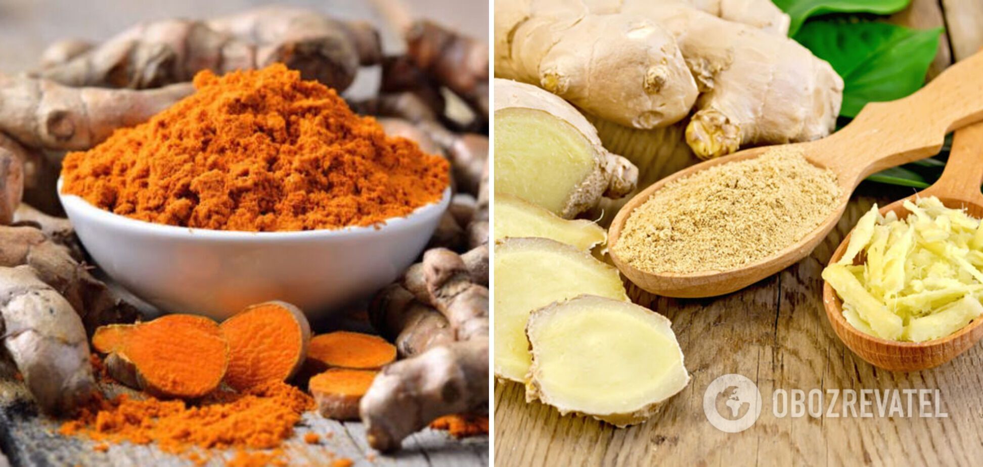 Turmeric and ginger are the main ingredients.