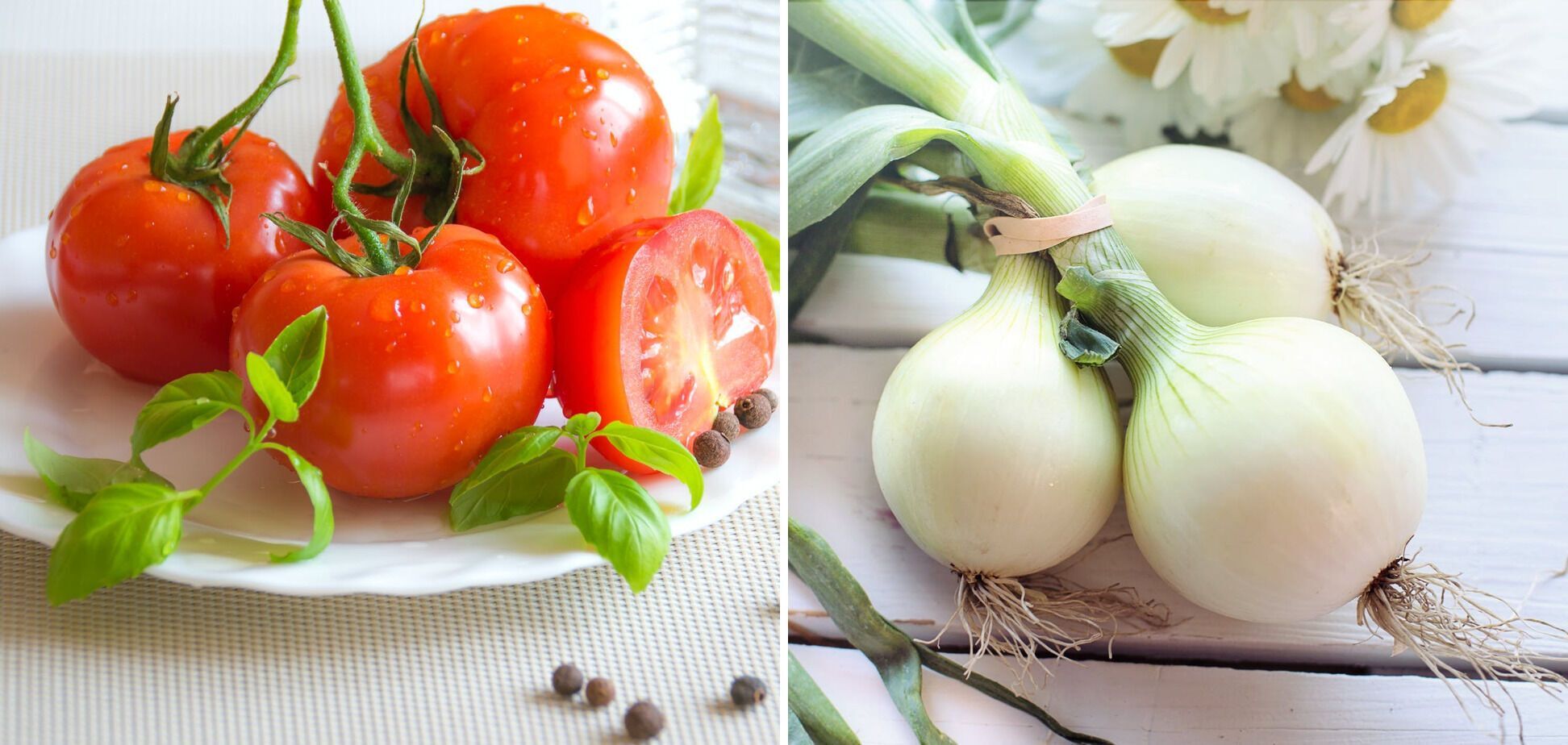 Tomatoes and onions - ingredients for juiciness.