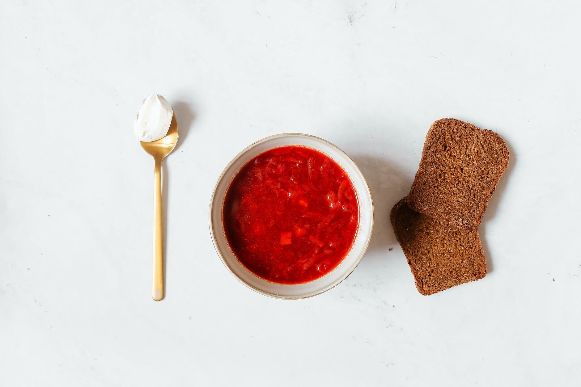 Homemade borscht