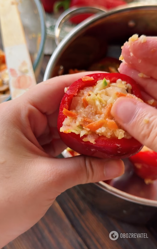 Cooking peppers