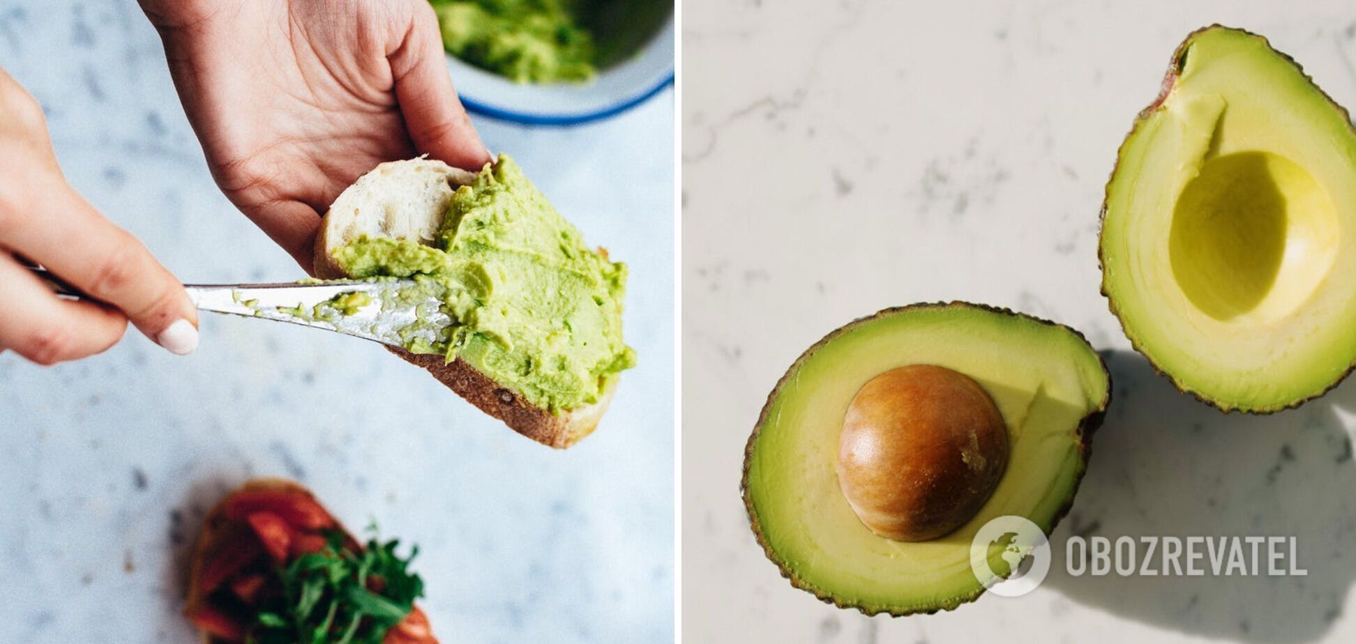 Ripe avocado for toasting