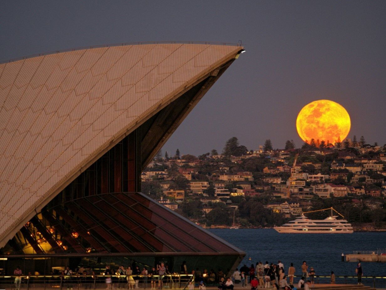 It's something out of this world! This is how people will remember the fabulous Harvest Supermoon of 2024. Photo