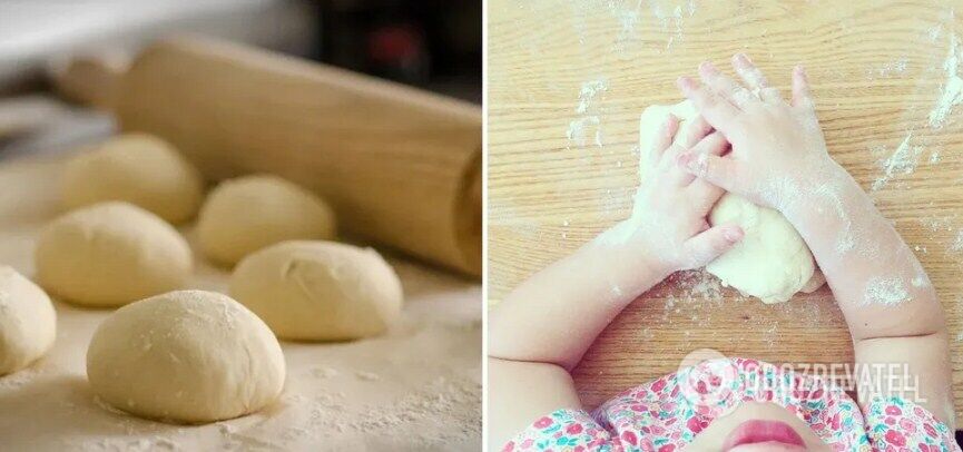 Preparing the dough