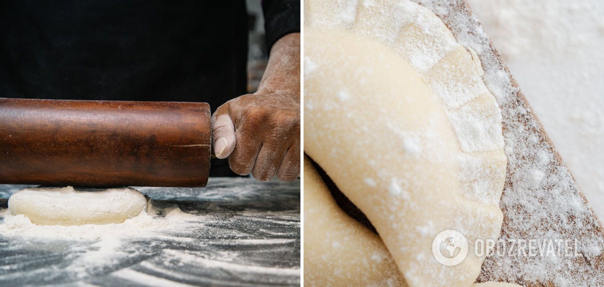 Preparation of dough for chebureks