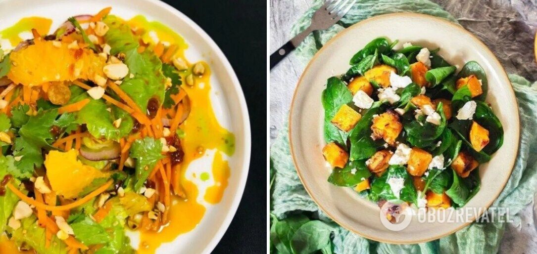 Pumpkin salad in 15 minutes