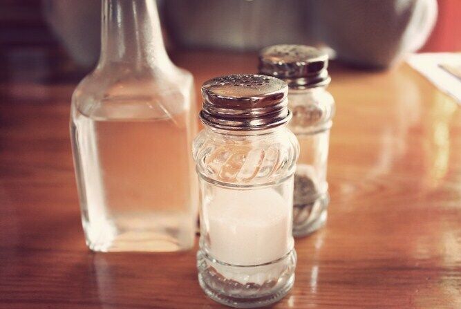 Vinegar and baking soda