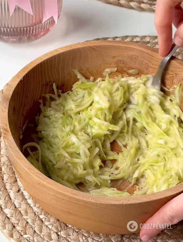 Zucchini dough