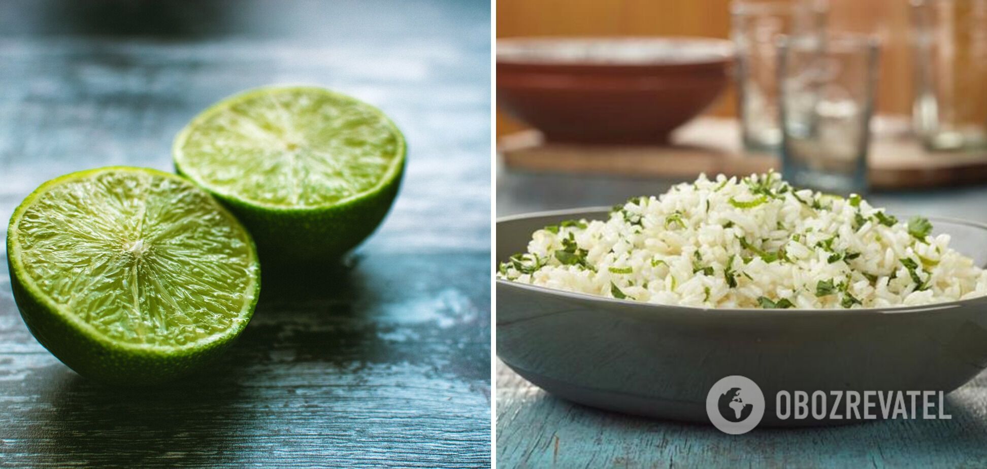 Spicy rice with garlic, lime and cilantro