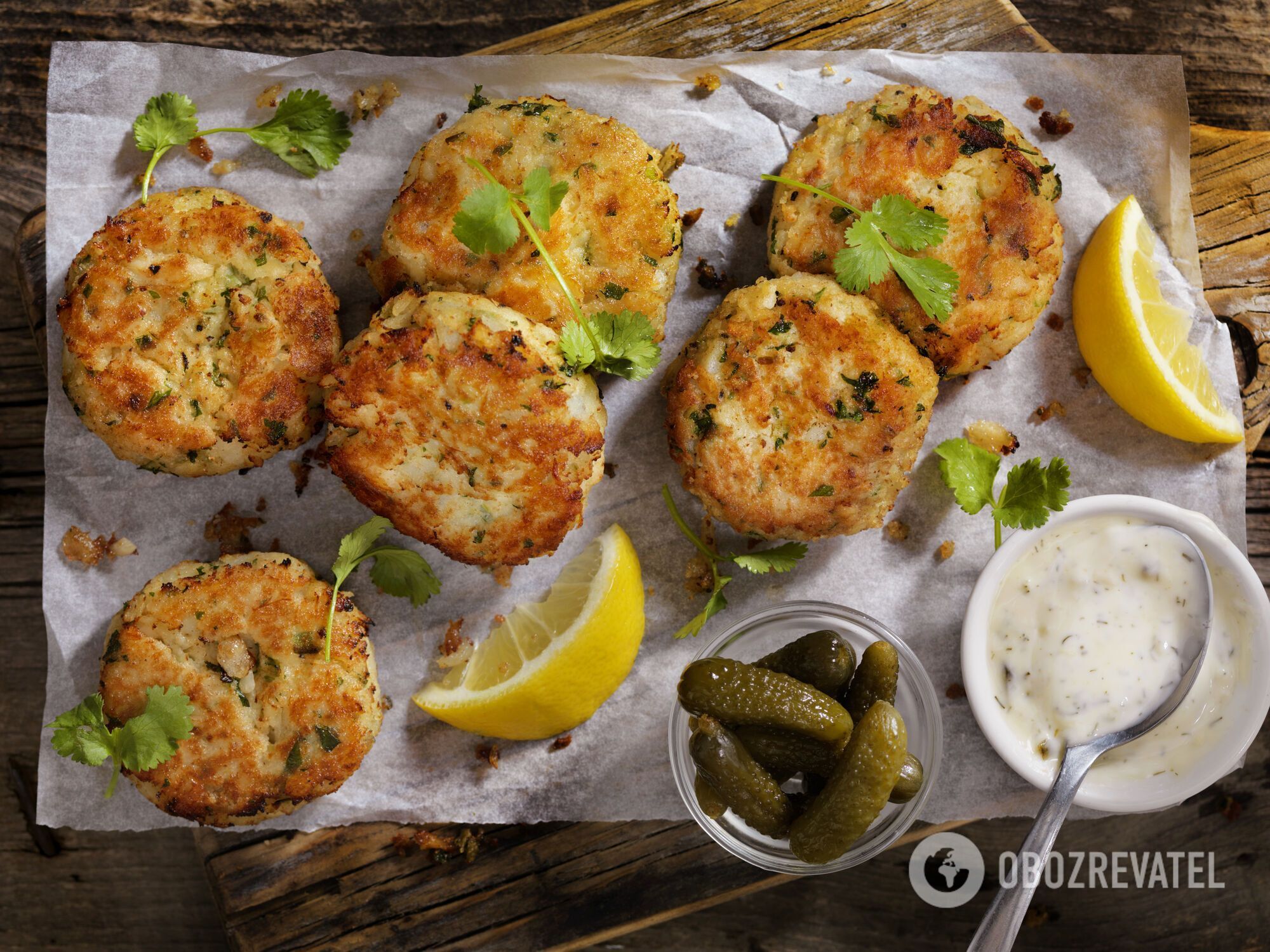 Homemade fish cutlets