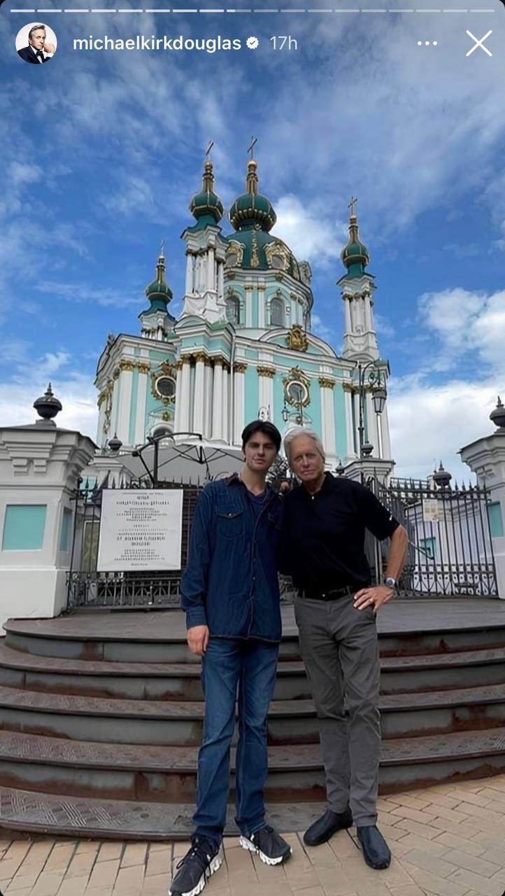 Michael Douglas addresses Volodymyr Zelenskyy and his wife after visiting Kyiv: what touched him the most. Video