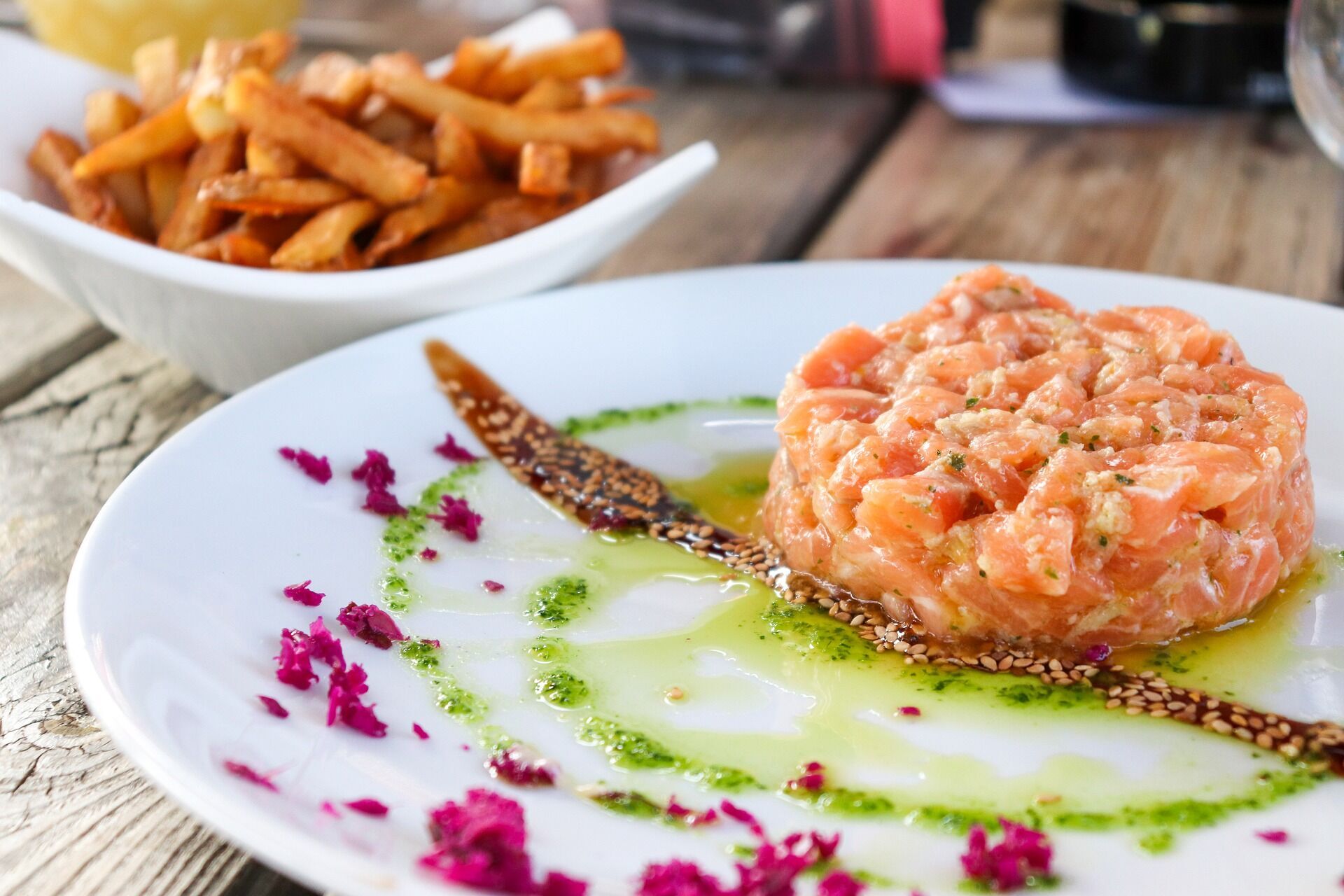 Fish tartare.