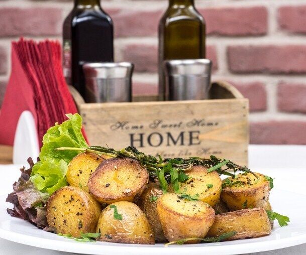 Potatoes in a rustic way