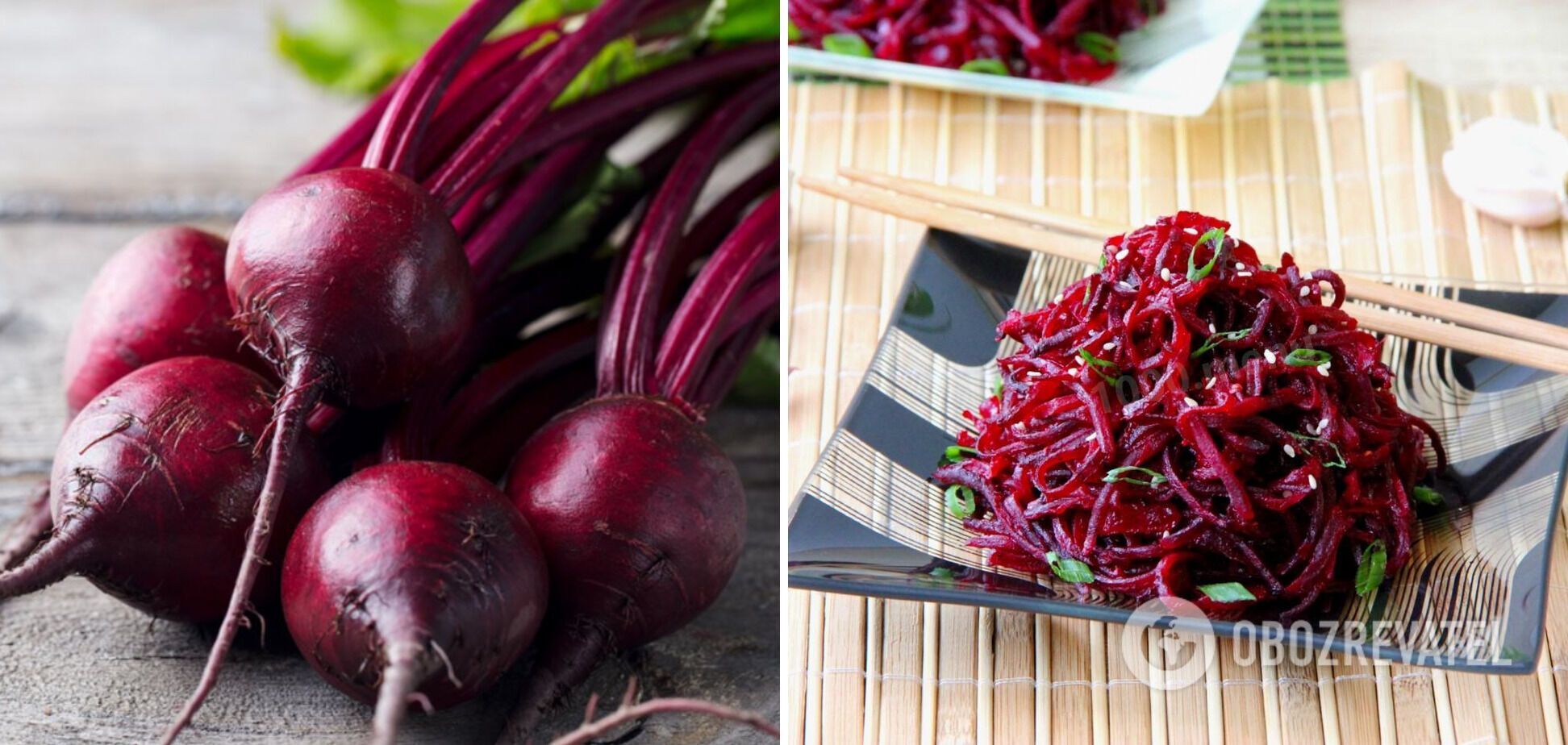 Baked beets.