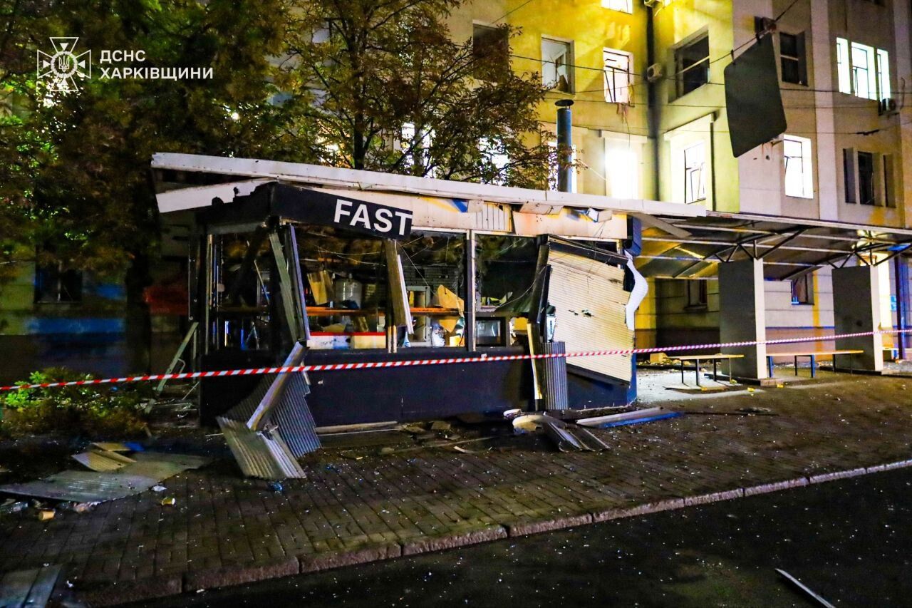 The occupiers attacked the center of Kharkiv: a hospital, a hotel, kiosks were damaged, and there are victims. Photos and videos