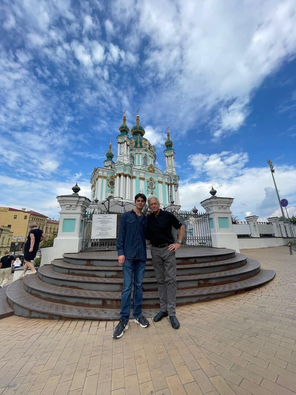 ''The adventure of a life time'': Michael Douglas' son shares his impressions of his visit to Kyiv. Video